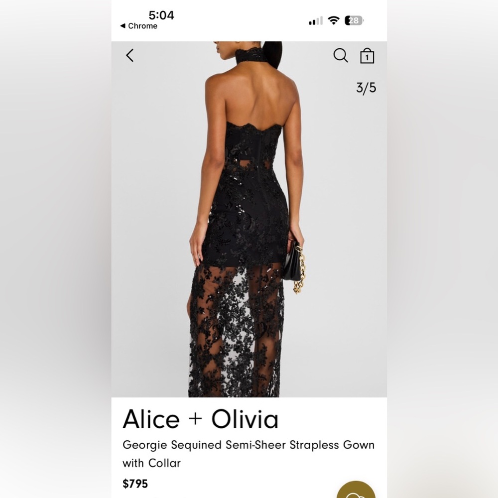 Alice + Olivia Black Lace Dress - Picture 12 of 13